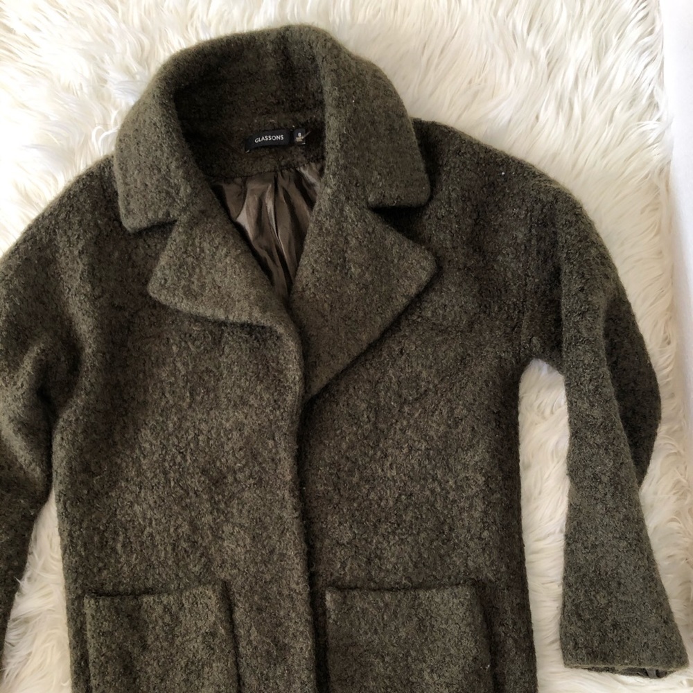 Olive color Glassons Jacket size small - Picture 9 of 14